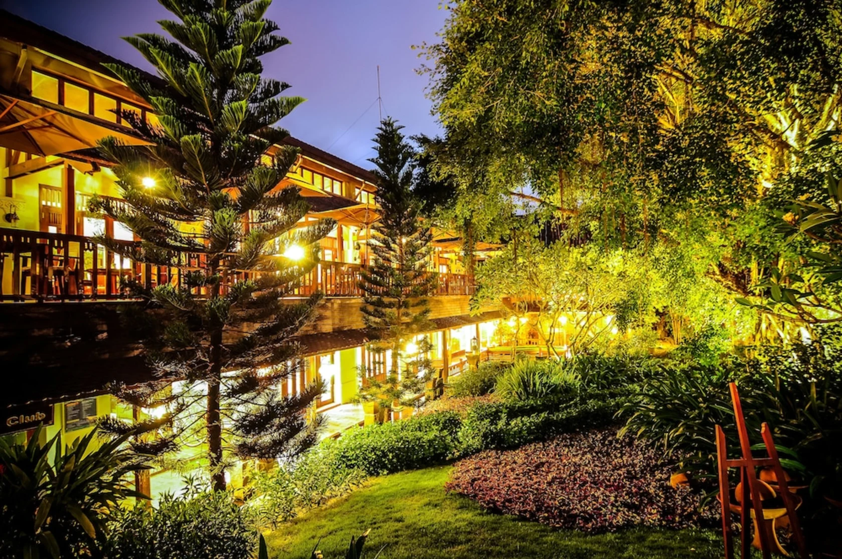 Immaculate resort lawns