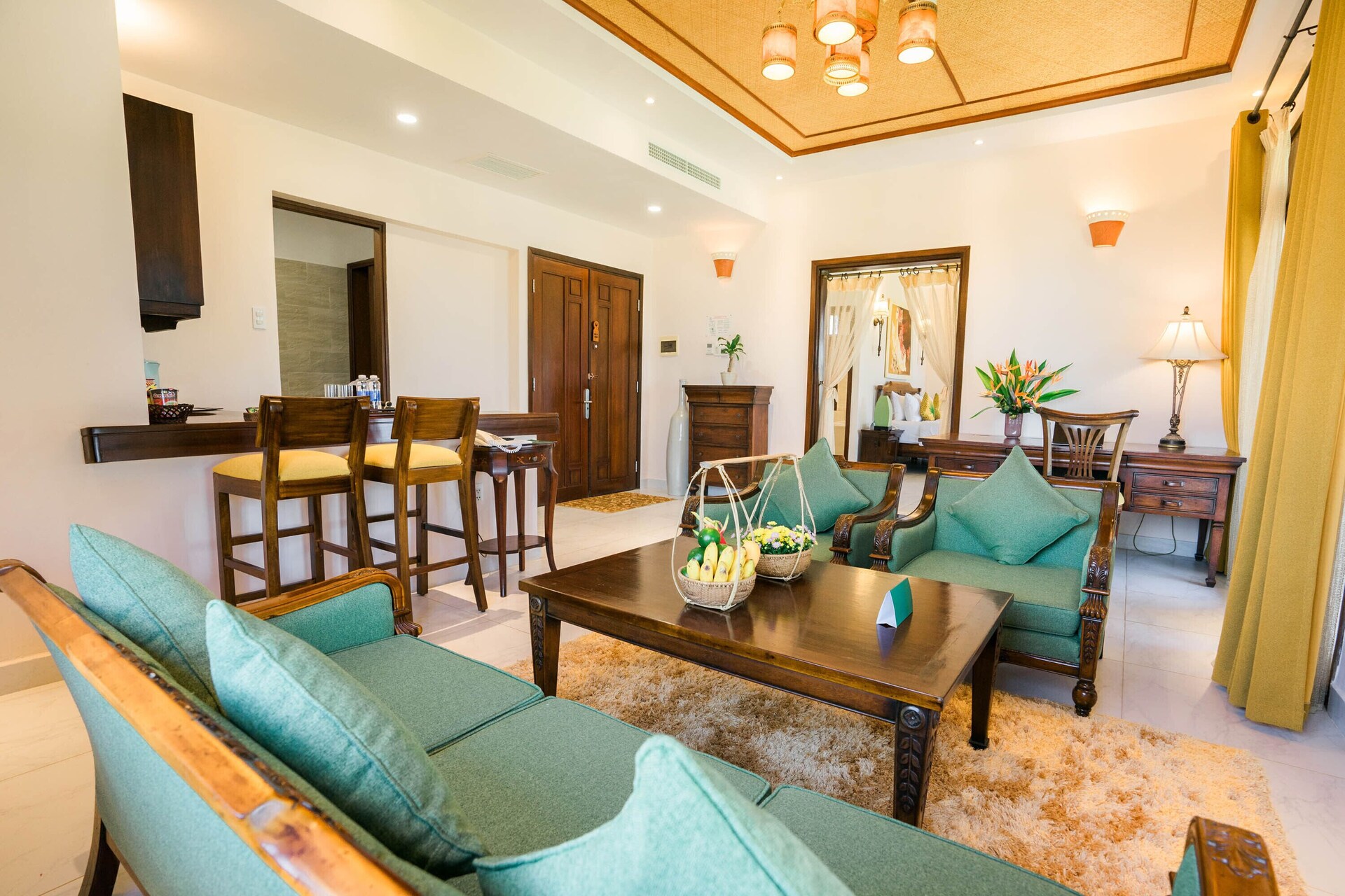 Poolside cabana beds