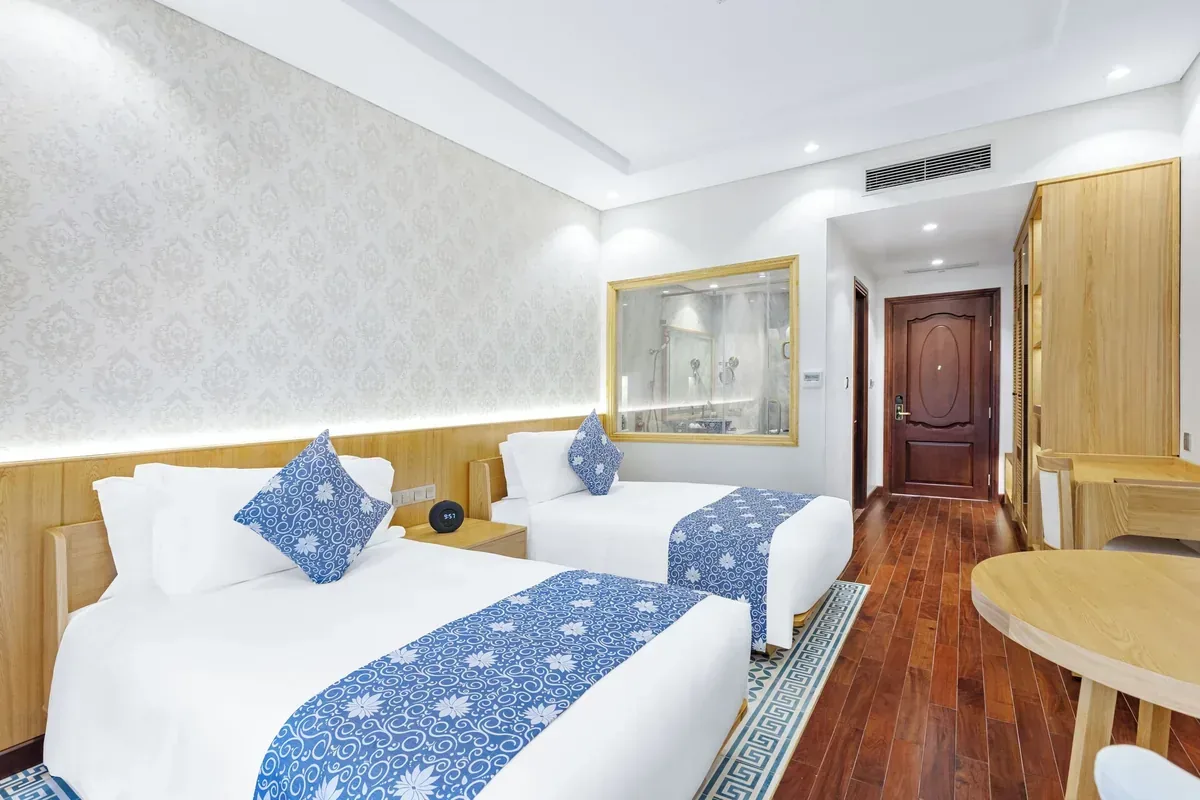 Stylish lounge seating nook at Wafaifo Resort Hội An